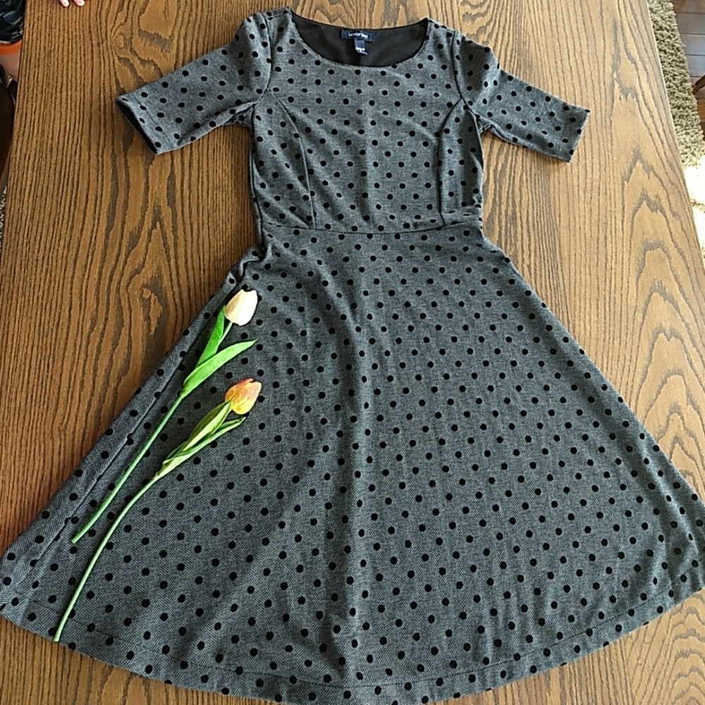 NWOT Lands' End Polka Dot Dress